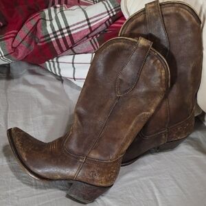 Ariat Distressed Brown Heeled Boots